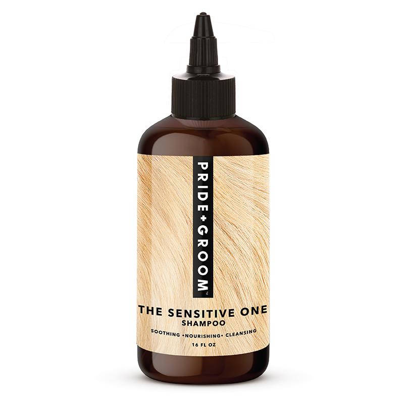 PRIDE+GROOM THE SENSITIVE ONE Hypoallergenic Dog & Puppy Shampoo — With Hemp Oil, Aloe & Oatmeal for Sensitive Skin