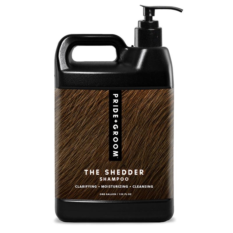 PRIDE+GROOM THE SHEDDER Dog Shampoo — Natural, Moisturizing De-Shedding Shampoo for Dogs Who Shed