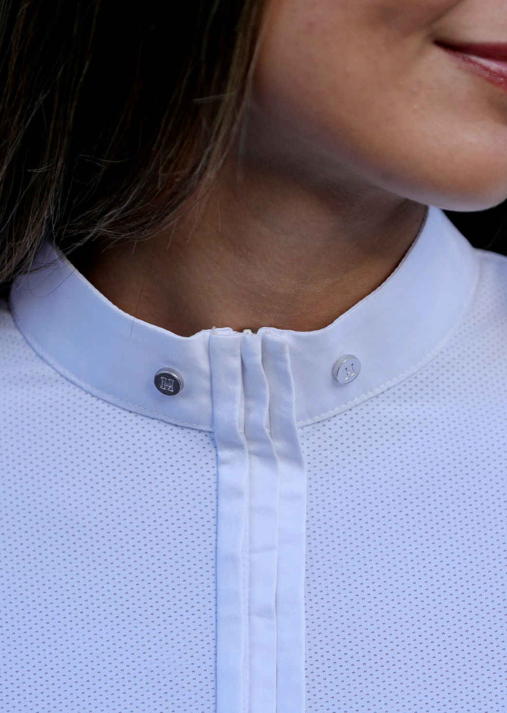Harcour USA - Paola - Women's Competition Shirt in White Long Sleeve