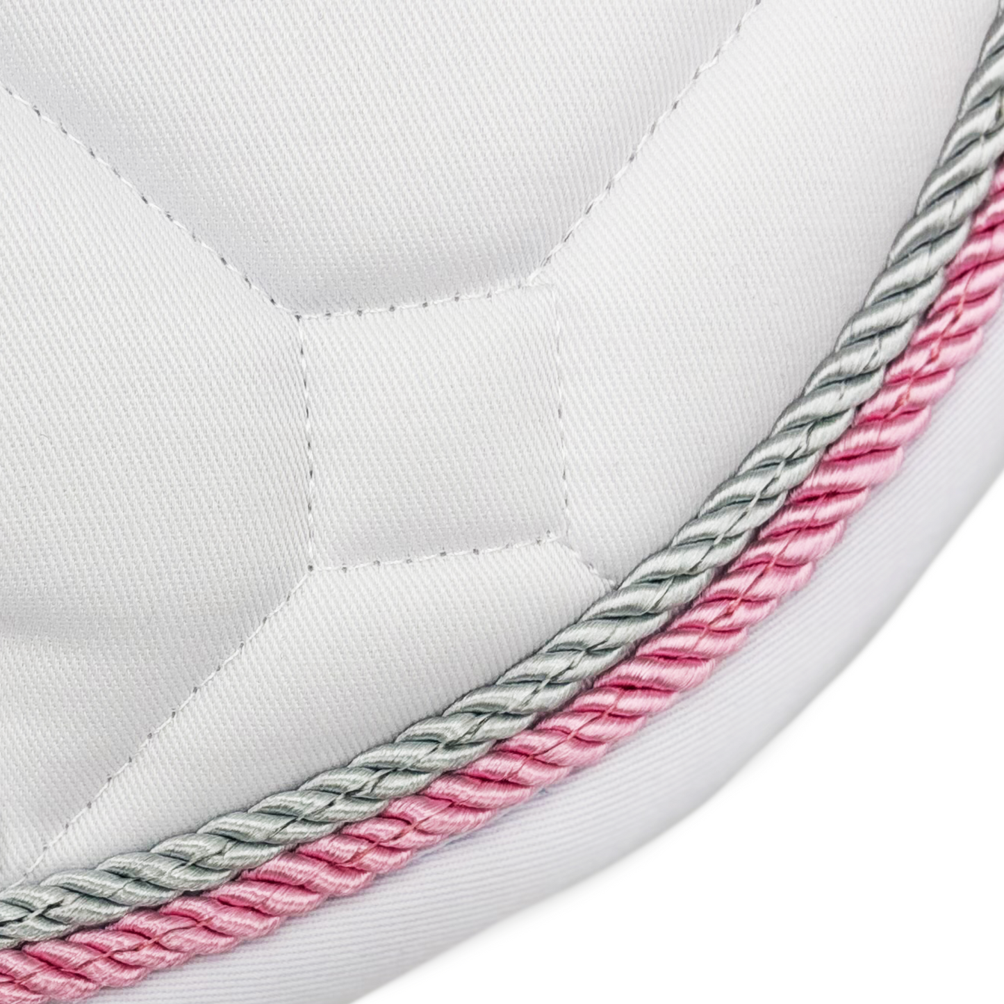 Majyk Equipe - White Classica Cotton Euro Saddle pad
