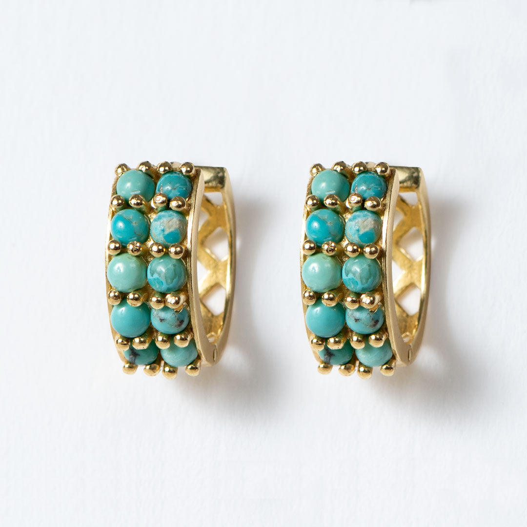 Urban Equestrian - Prism - Linea Turquoise Equestrian Earring