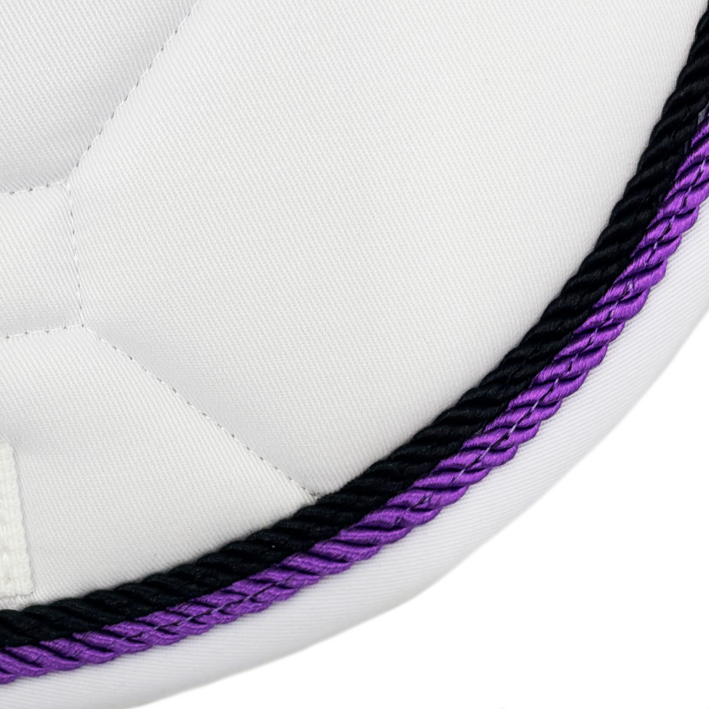 Majyk Equipe - White Classica Cotton Euro Saddle pad