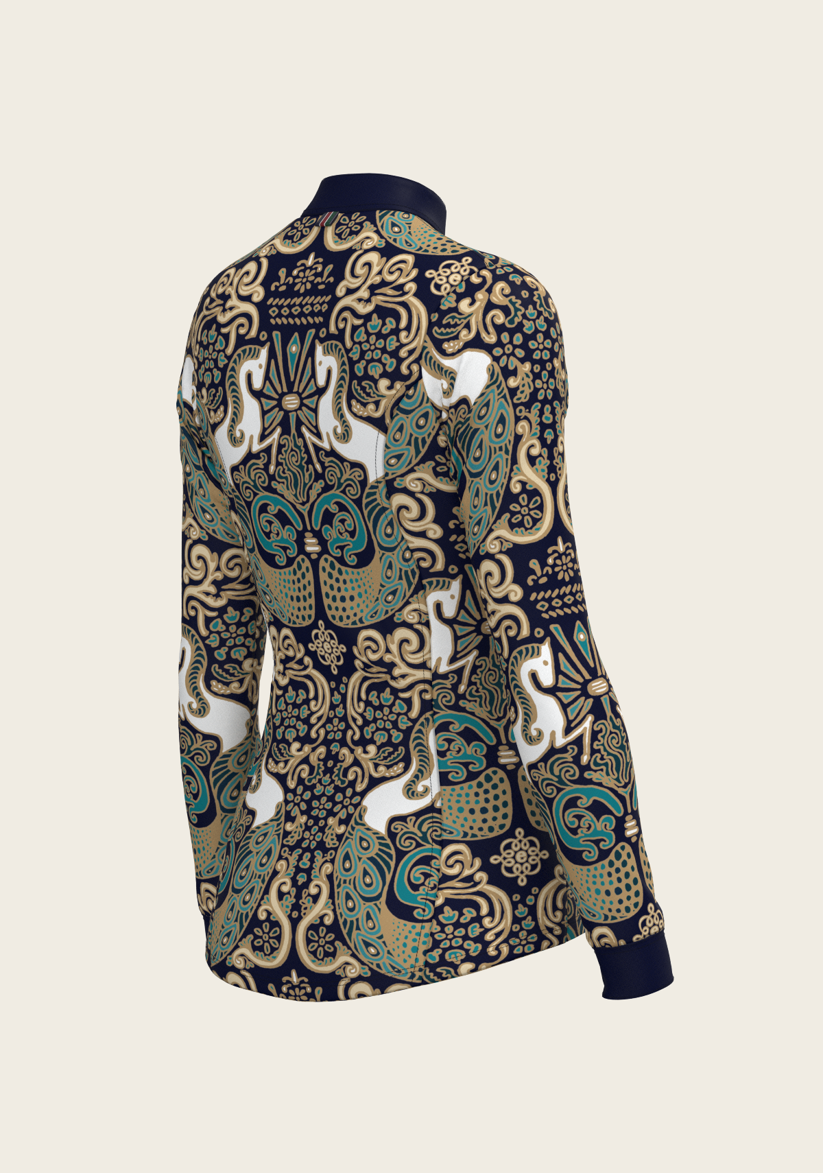 Espoir - Mermaid Horses Quarter Zip Sun Shirt