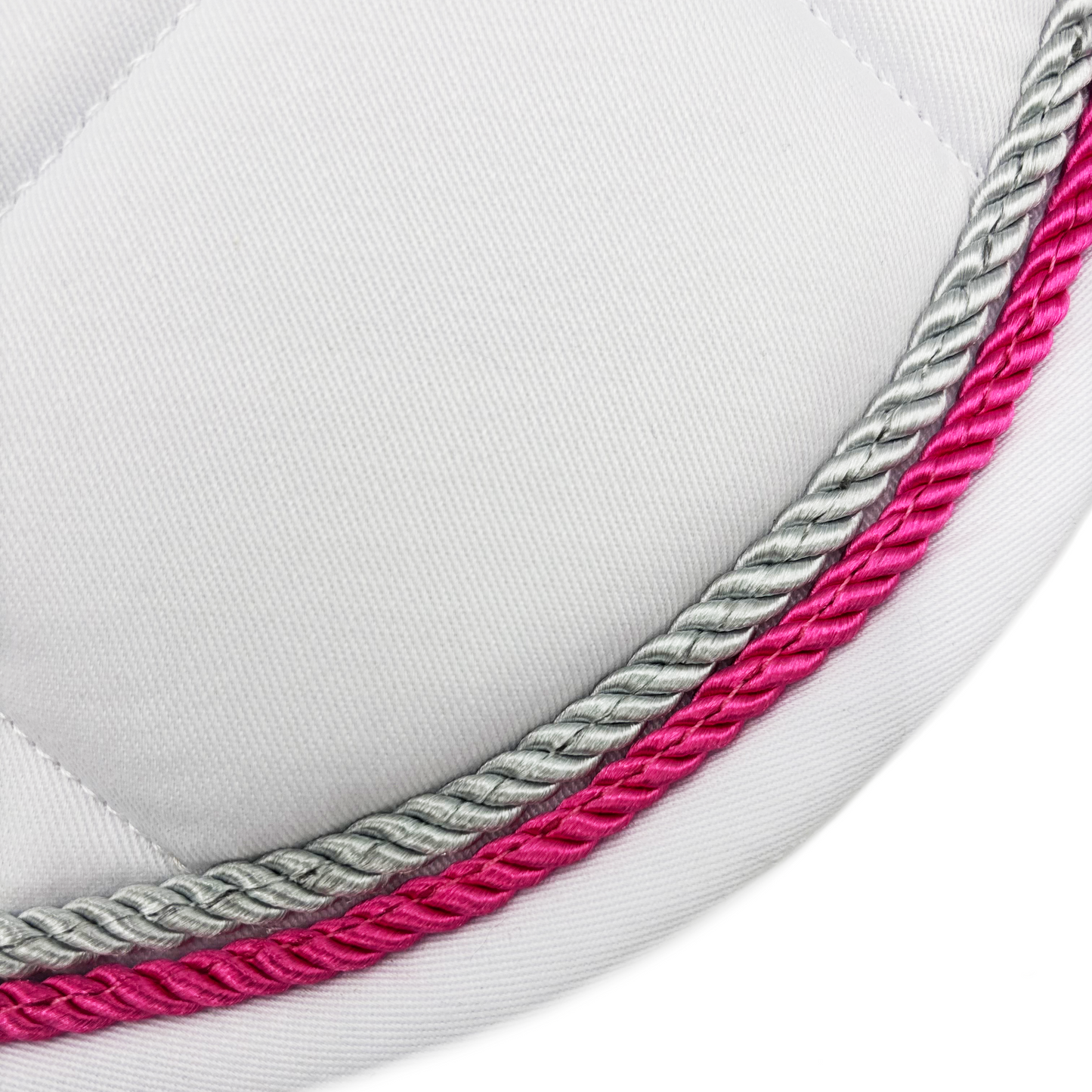 Majyk Equipe - White Classica Cotton Euro Saddle pad