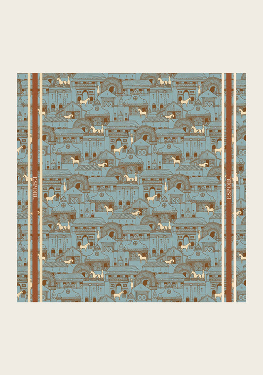 Espoir - Horse Town Symphony Square Scarf