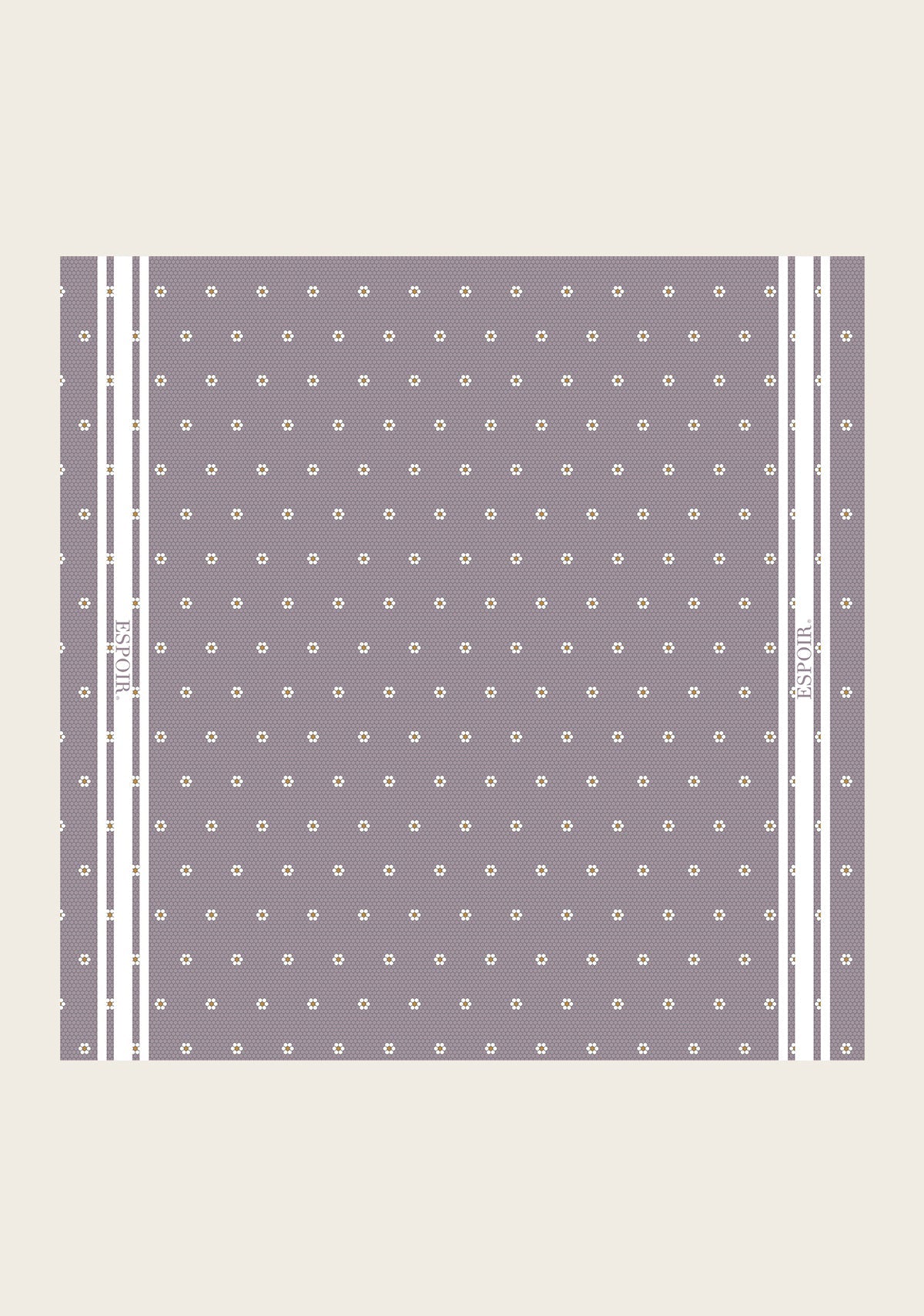 Espoir - Mosaic Daisies in Lavender Square Scarf