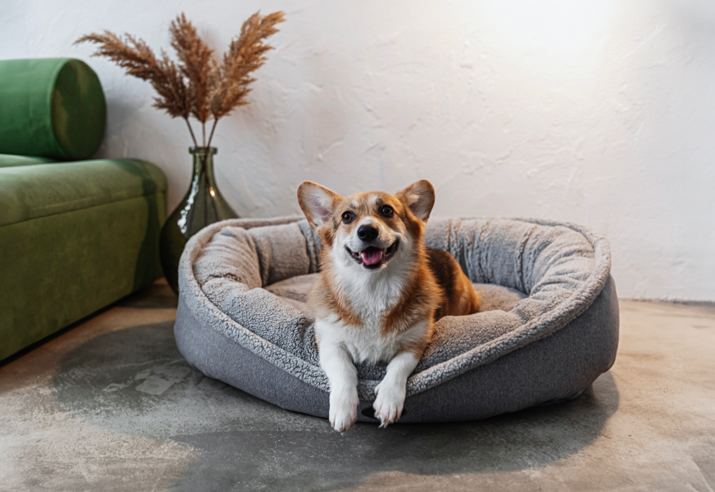 Chester & Lee Furry Bagel Dog Bed