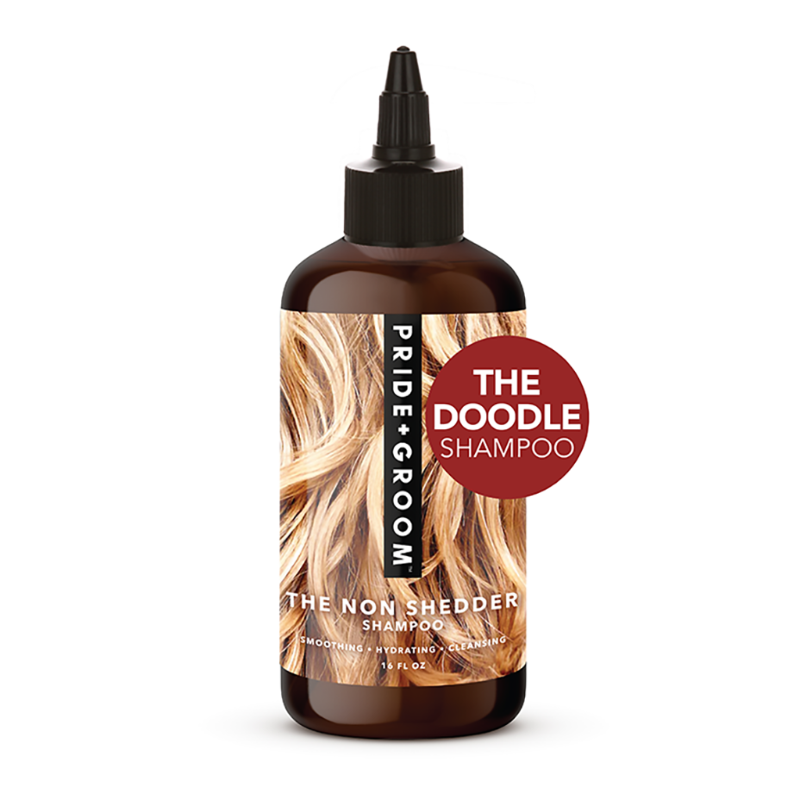 PRIDE+GROOM THE NON SHEDDER Dog Shampoo — Hydrating, Detangling, Hypoallergenic Formula for Doodles and all Non-Shedding Breeds