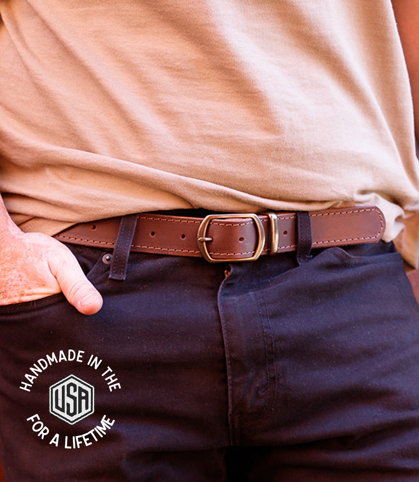 The Local Branch - Tracer Stitched Belt - USA Made