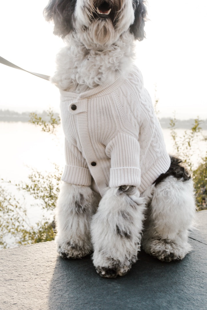 BESPOKE PAWS - Brooklyn Cashmere Cardigan—NYC Designer Original