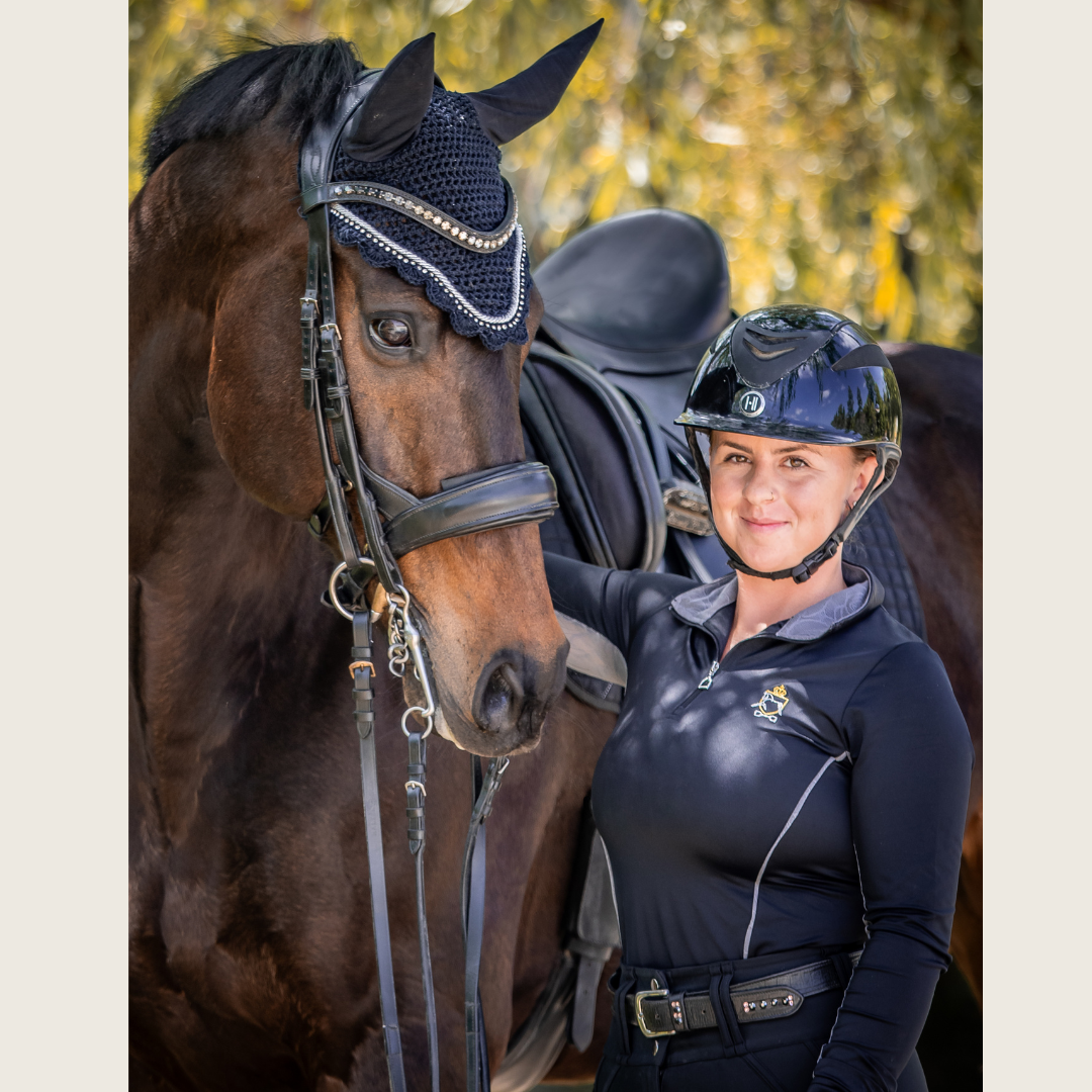Dressage Queen Dream - Black and Silver Riding Shirt