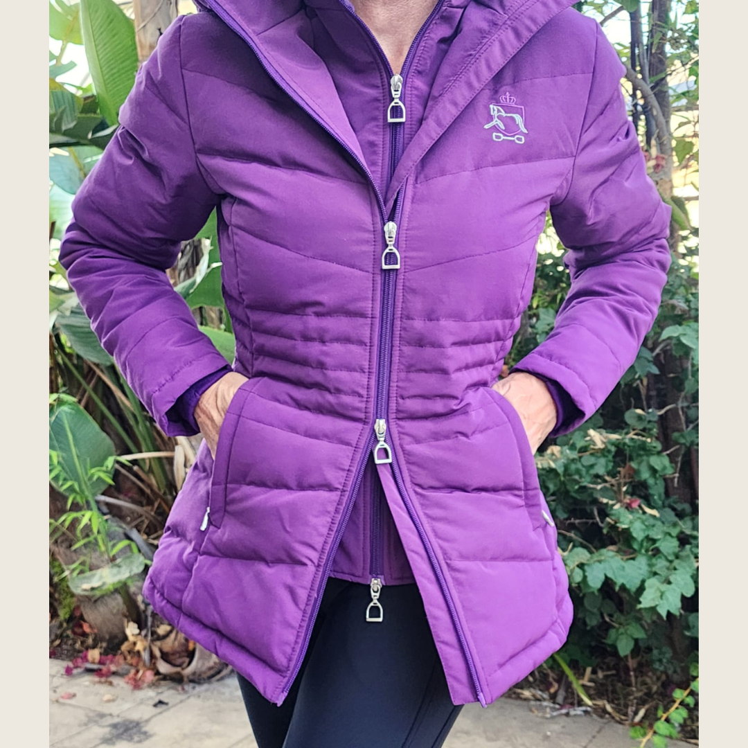 Dressage Queen Dream - Purple Duck Down Riding Jacket