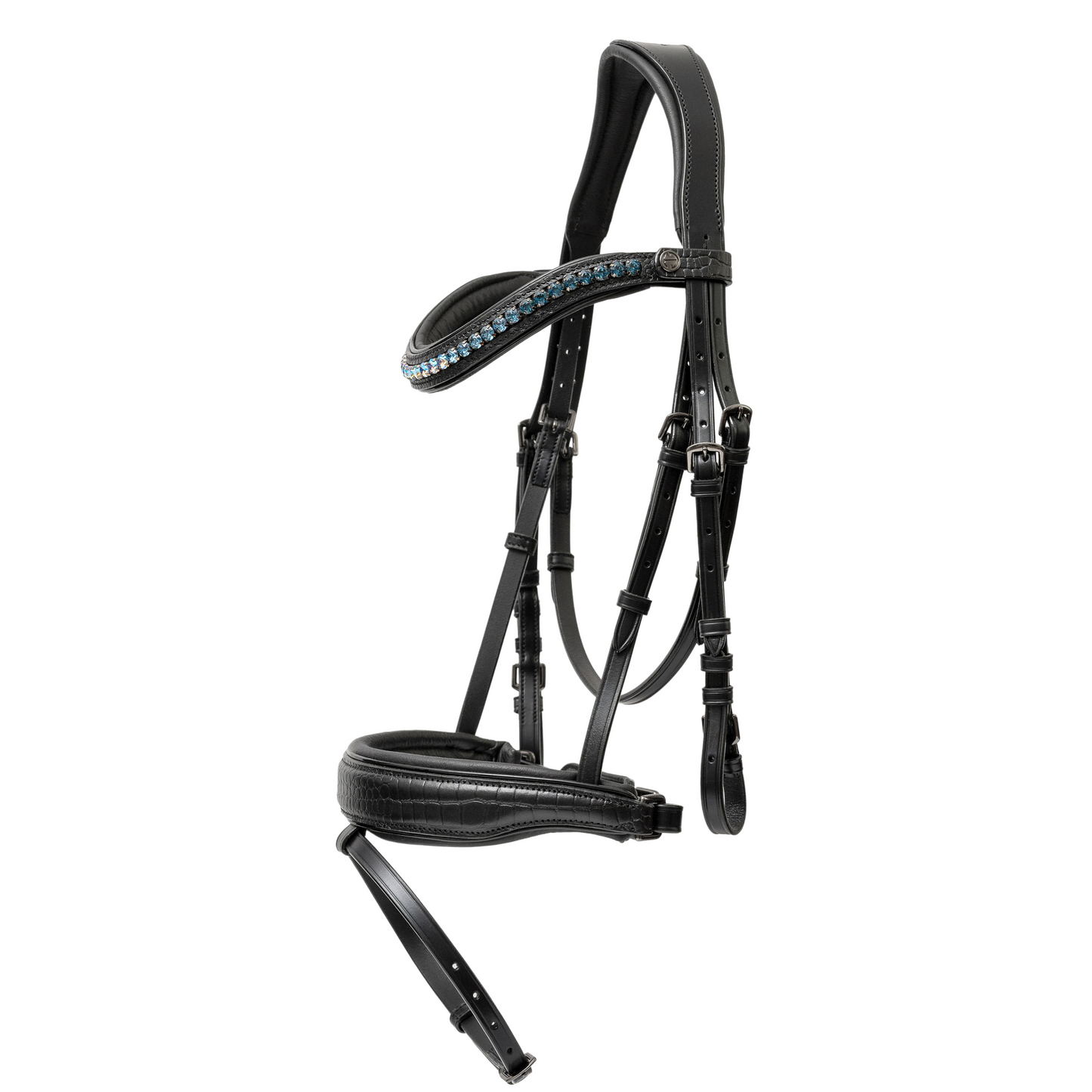 Halter Ego - Doc Marten Black Leather Snaffle Bridle with Removable Flash