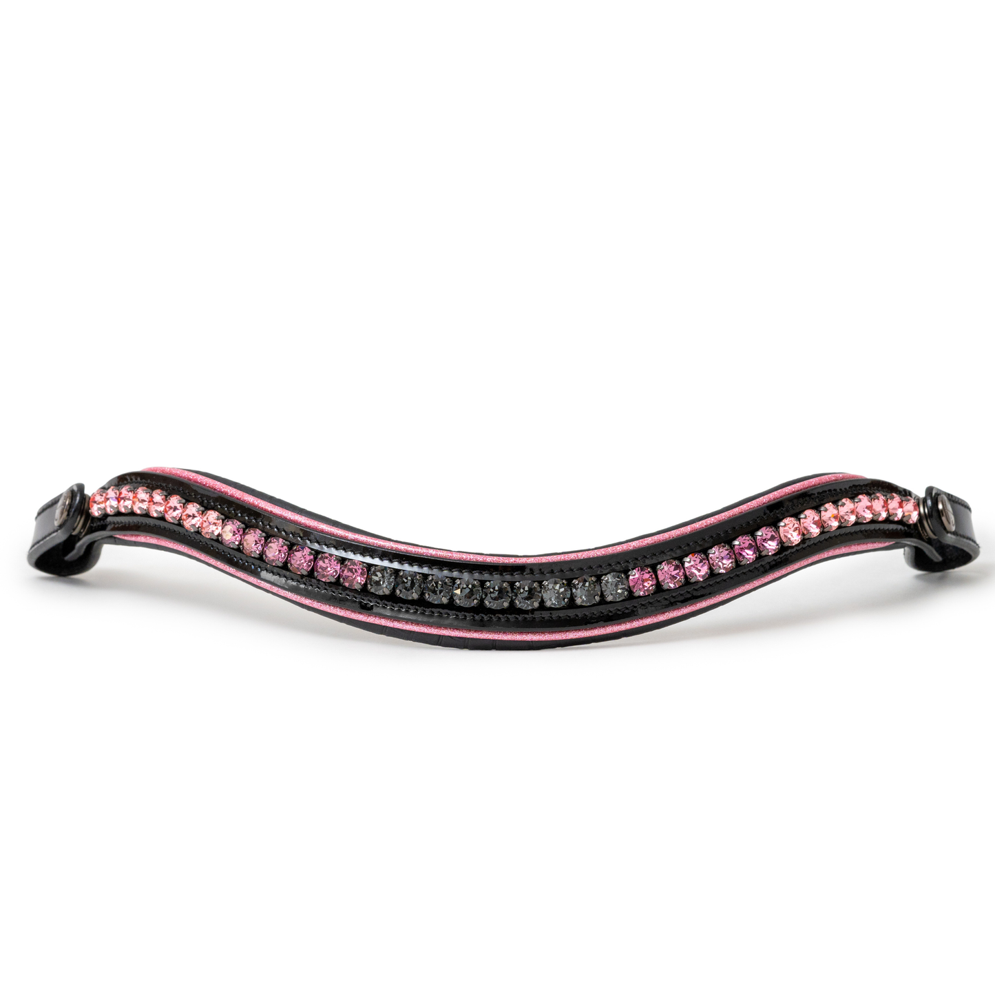 Halter Ego - The Ellie Black Patent Leather Snaffle Bridle With Removable Flash