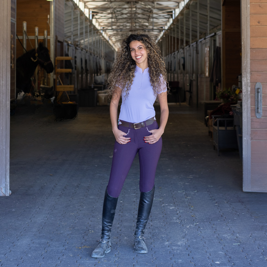 Halter Ego - Evolution Knee Patch Breeches - Dark Plum