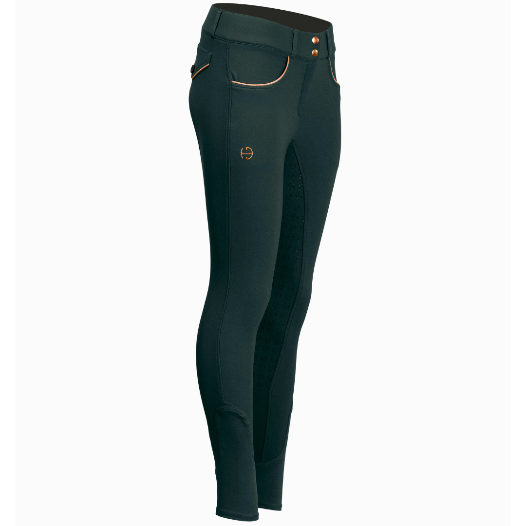 Halter Ego - Evolution Full Seat Breeches - Spruce & Rose Gold