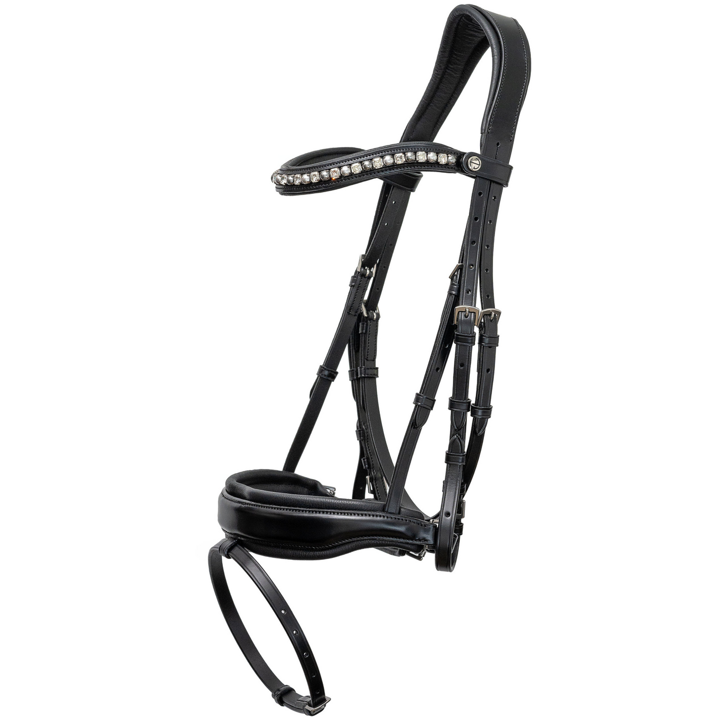 Halter Ego - The Brixton Snaffle Bridle - Black Leather Anatomical Snaffle Bridle