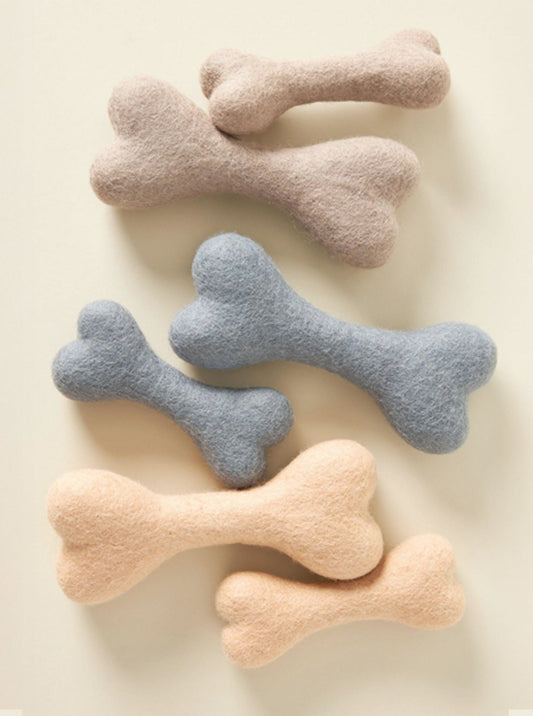 MODERNBEAST - Neutral Woolbone Dog Toy