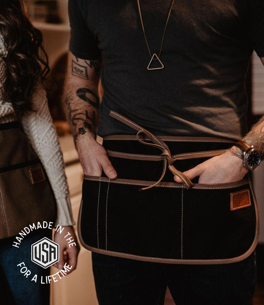 The Local Branch - Waxed Canvas Waist Apron  - USA Made