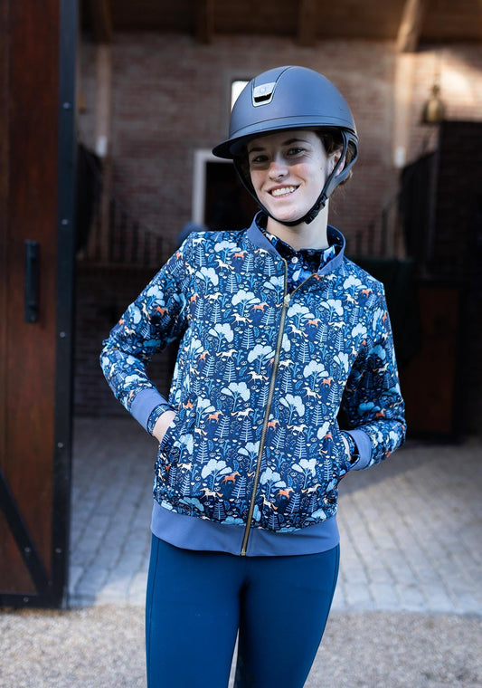 Espoir  - Mid Blue Forest Reversible Jacket
