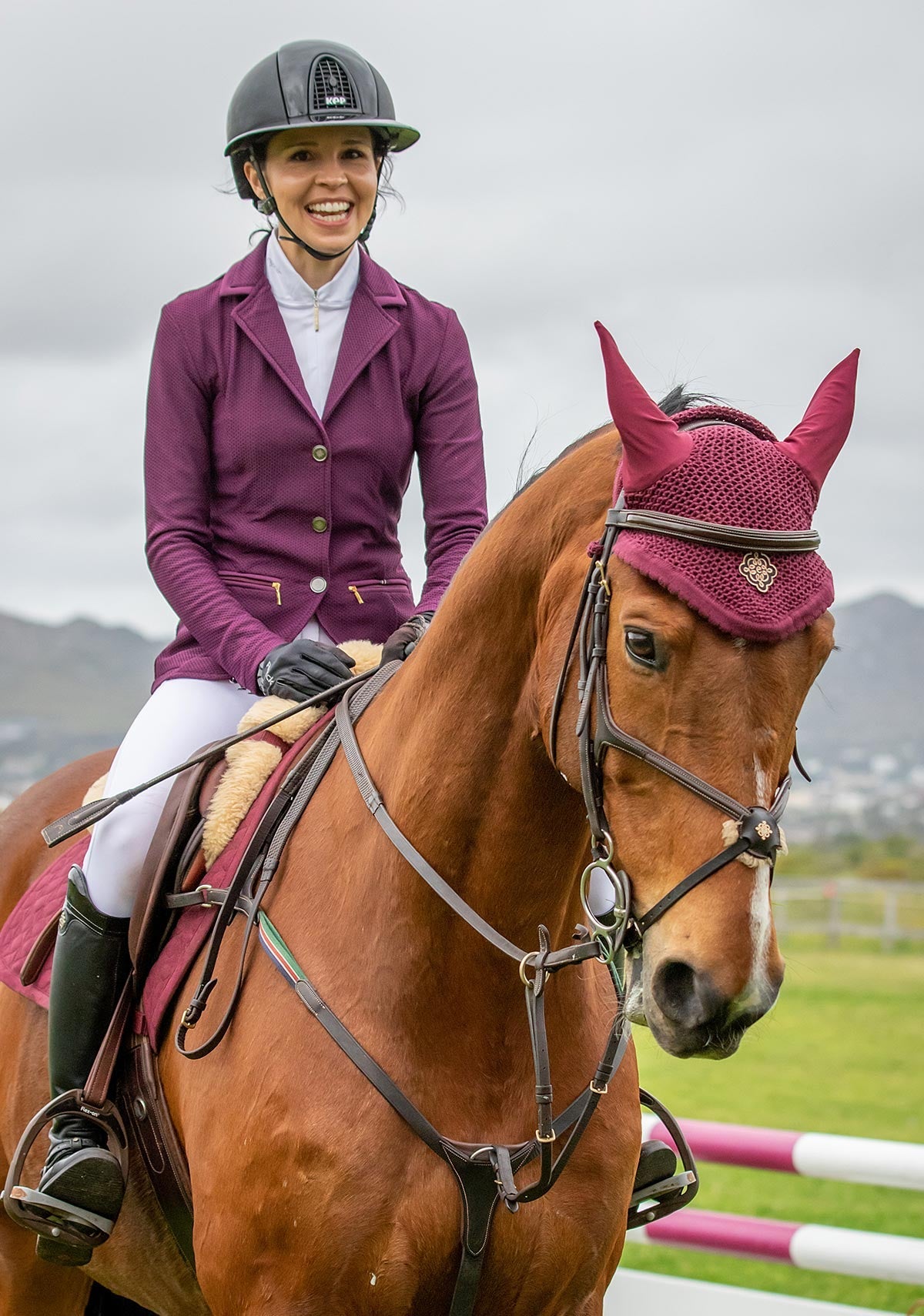 Espoir - Inspire Mesh Show Jacket Plum