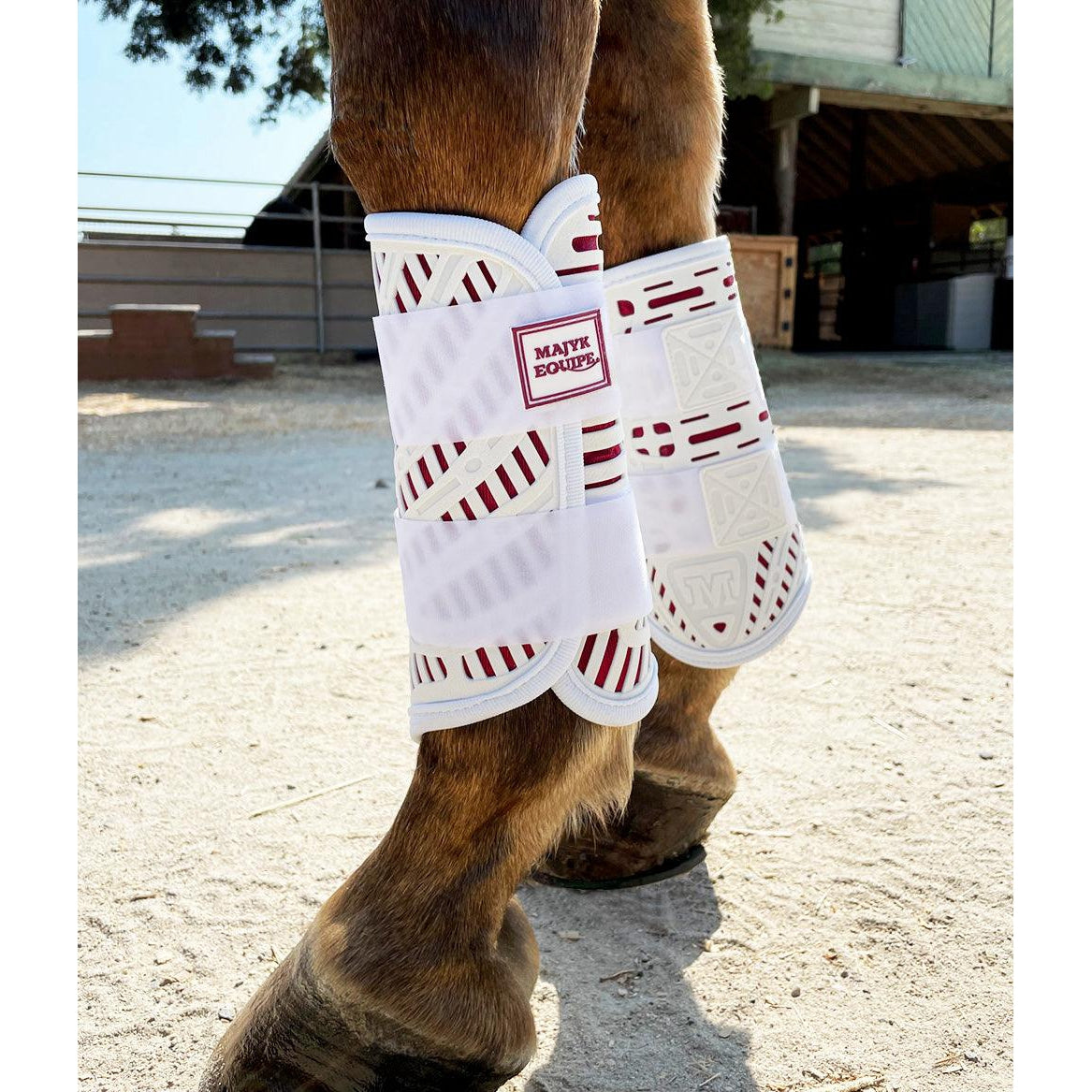 Majyk Equipe - Limited Edition! XC Elite Front & Hind Set in White/Bordeaux