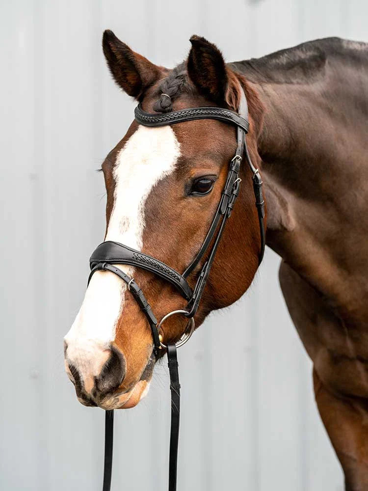 Grewal Equestrian - Wicker Braided Monocrown Bridle