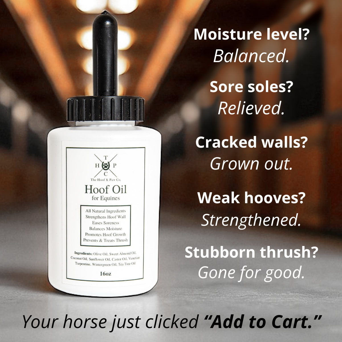 The Hoof & Paw Co. Hoof Oil for Horses