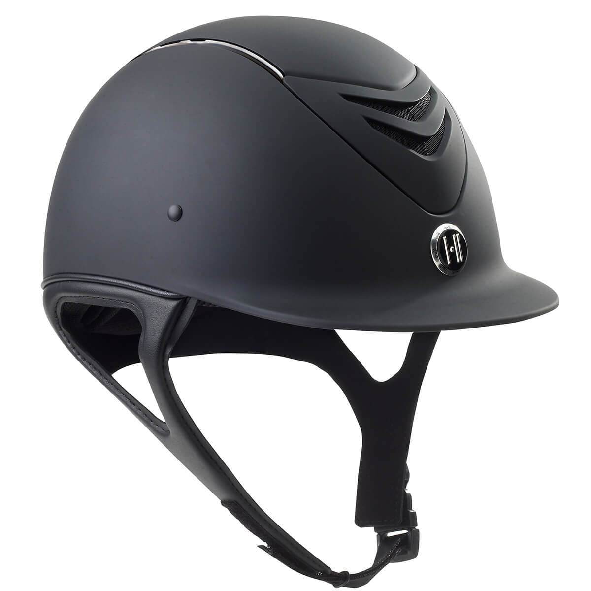 One K - MIPS™ CCS Helmet - Black Matte with Chrome Rail