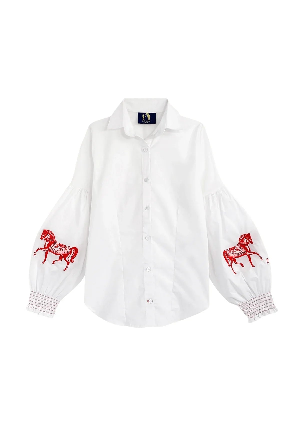 Rönner | Annie Shirt Embroidered | White