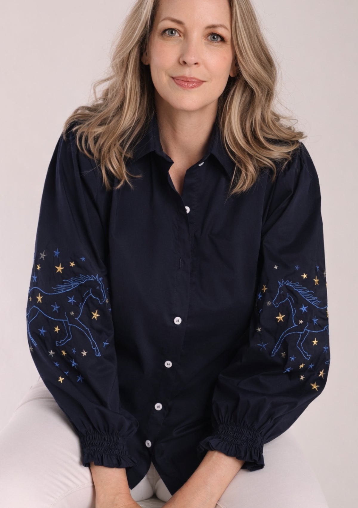 Rönner | Annie Shirt | Stars Limited Edition | Navy