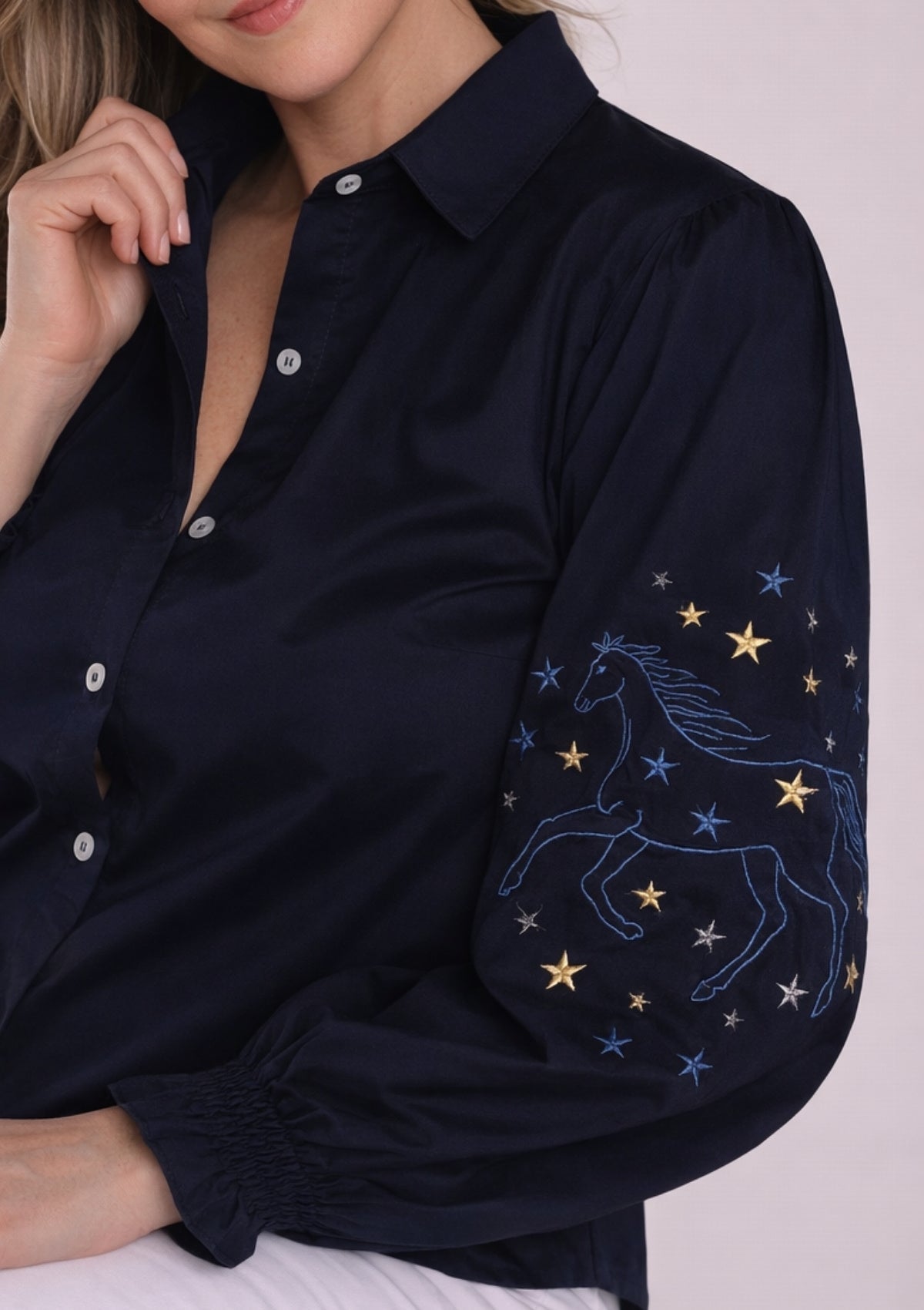 Rönner | Annie Shirt | Stars Limited Edition | Navy