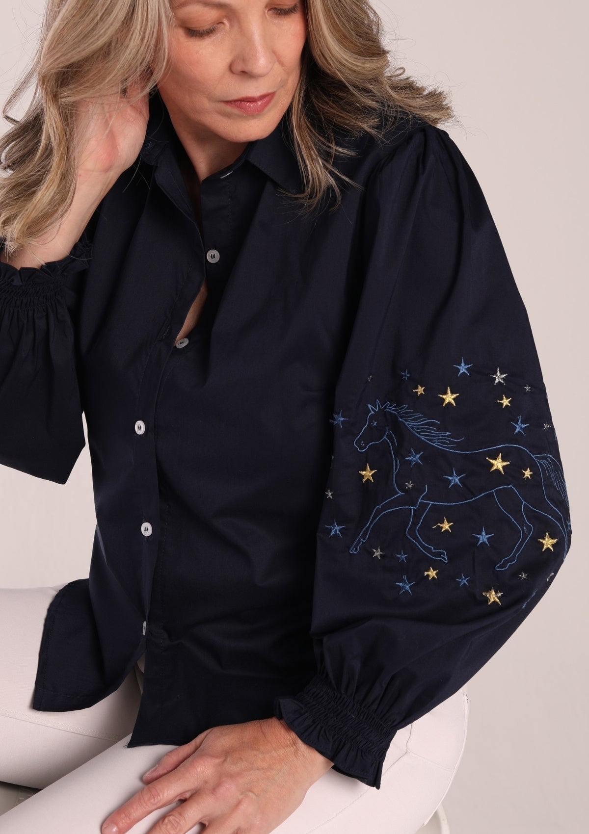 Rönner | Annie Shirt | Stars Limited Edition | Navy