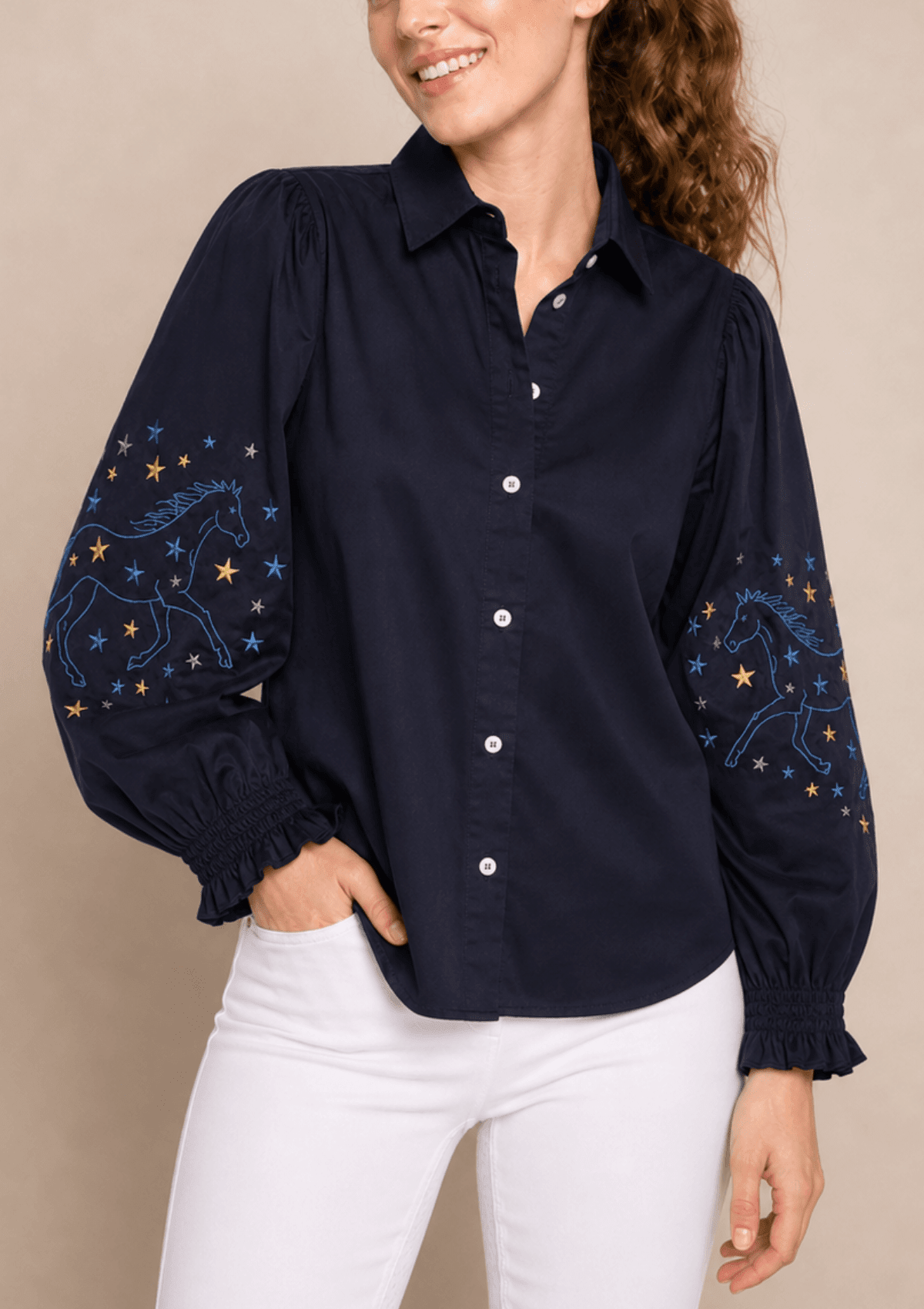 Rönner | Annie Shirt | Stars Limited Edition | Navy