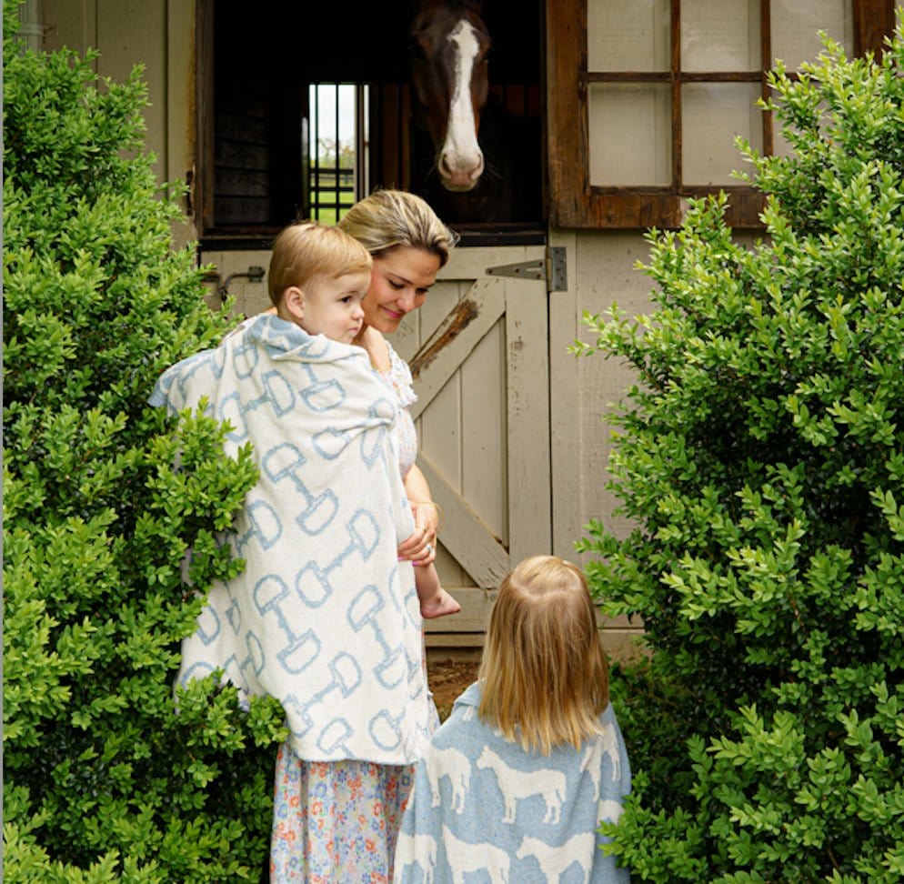In2Green - Baby Reversible Cotton Knit Blanket - Bits