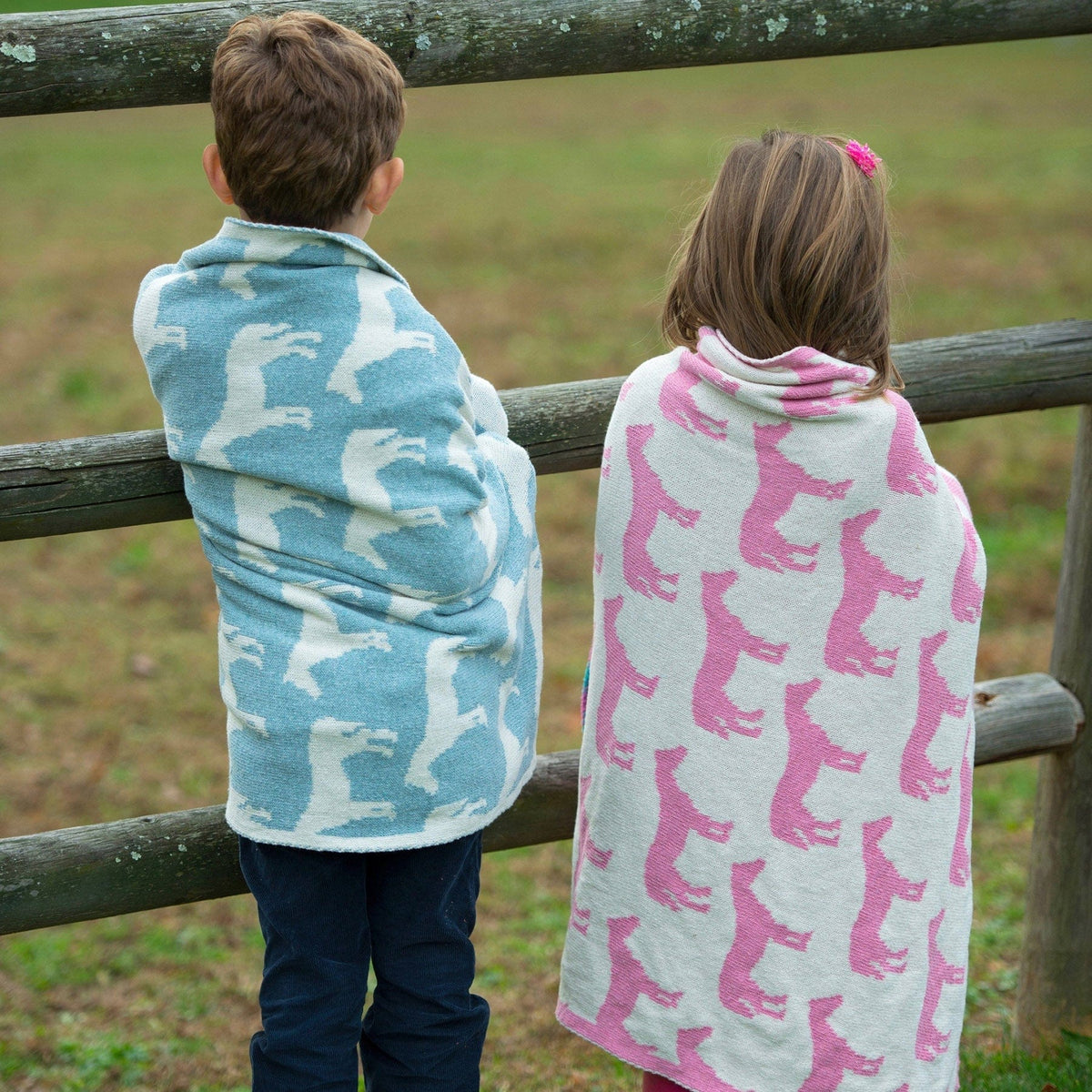 In2Green Baby Reversible Pony - Cotton Knit Blanket