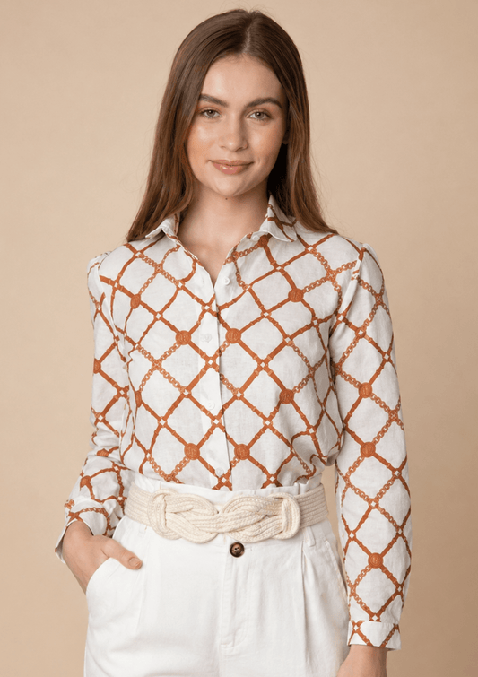 Rönner | Basic Linen Shirt | Beltina Print