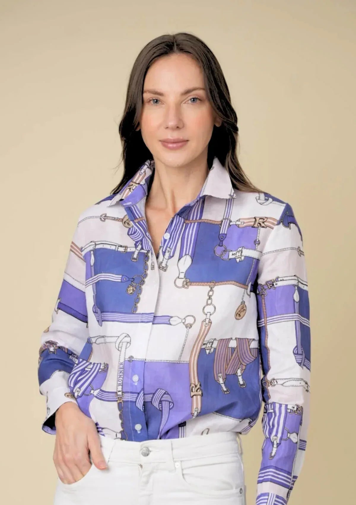 Rönner | Basic Linen Shirt | Jubilea Print