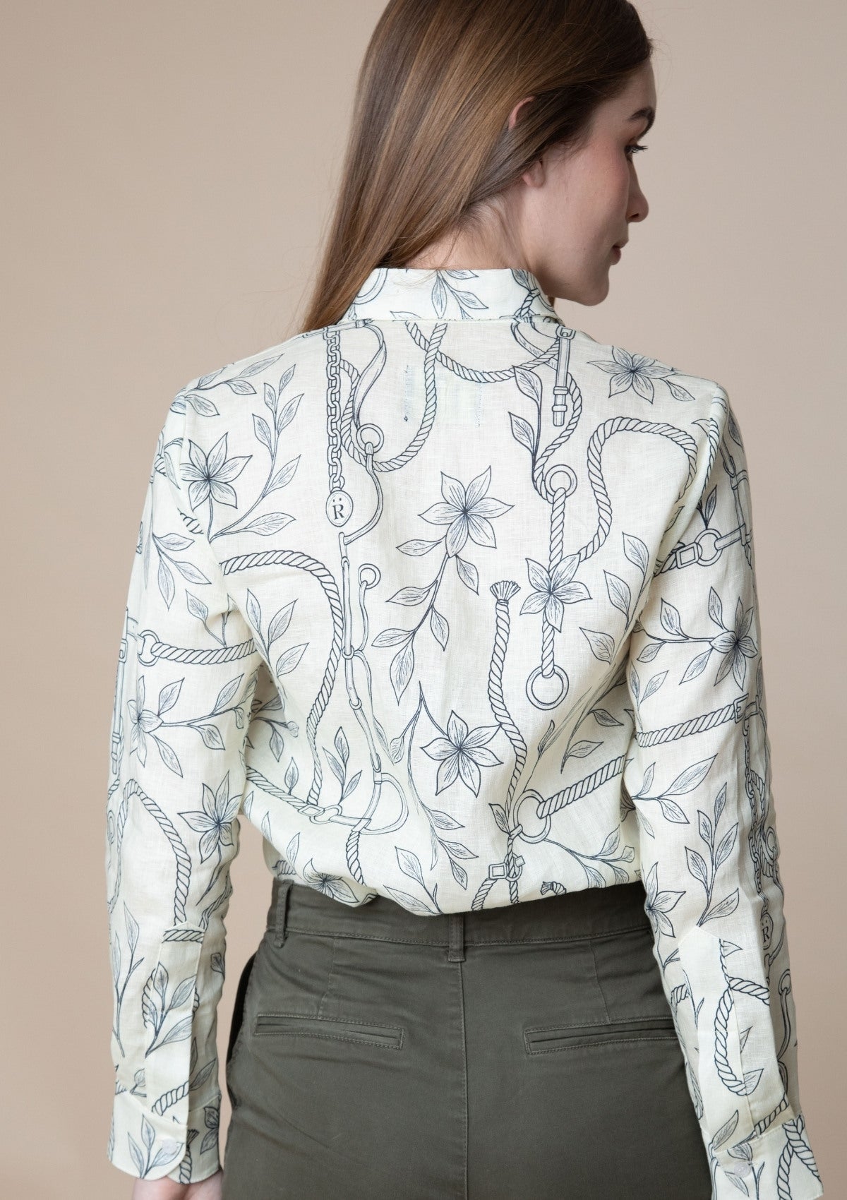 Rönner | Basic Linen Shirt | Ropes Print