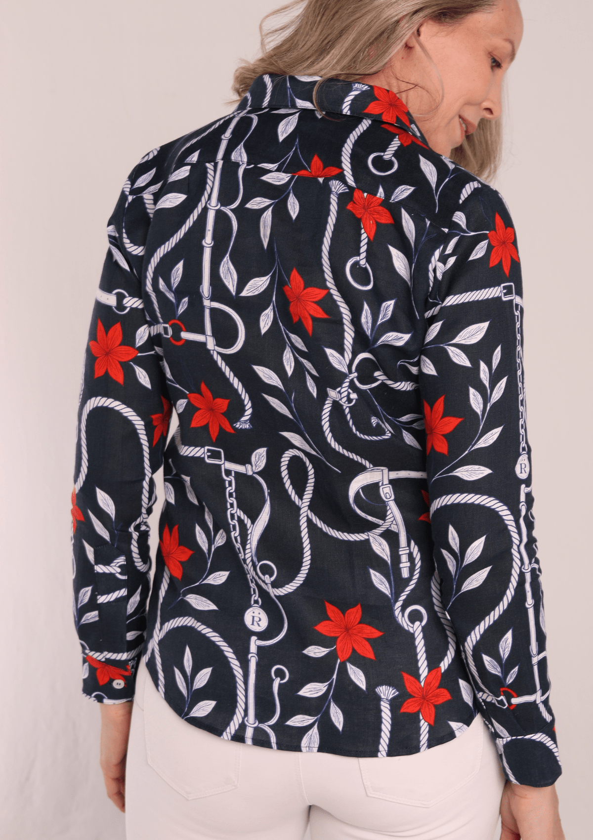 Rönner | Basic Linen Shirt | Ropes Print
