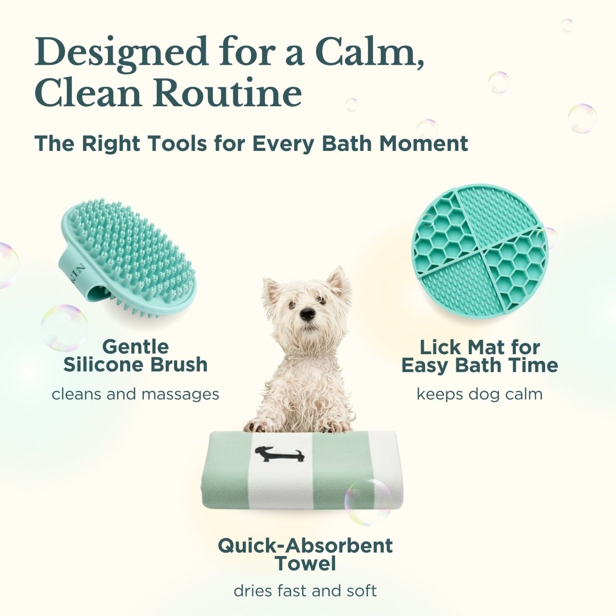 Nina Woof - Bath Kit for Dogs – Grooming Set