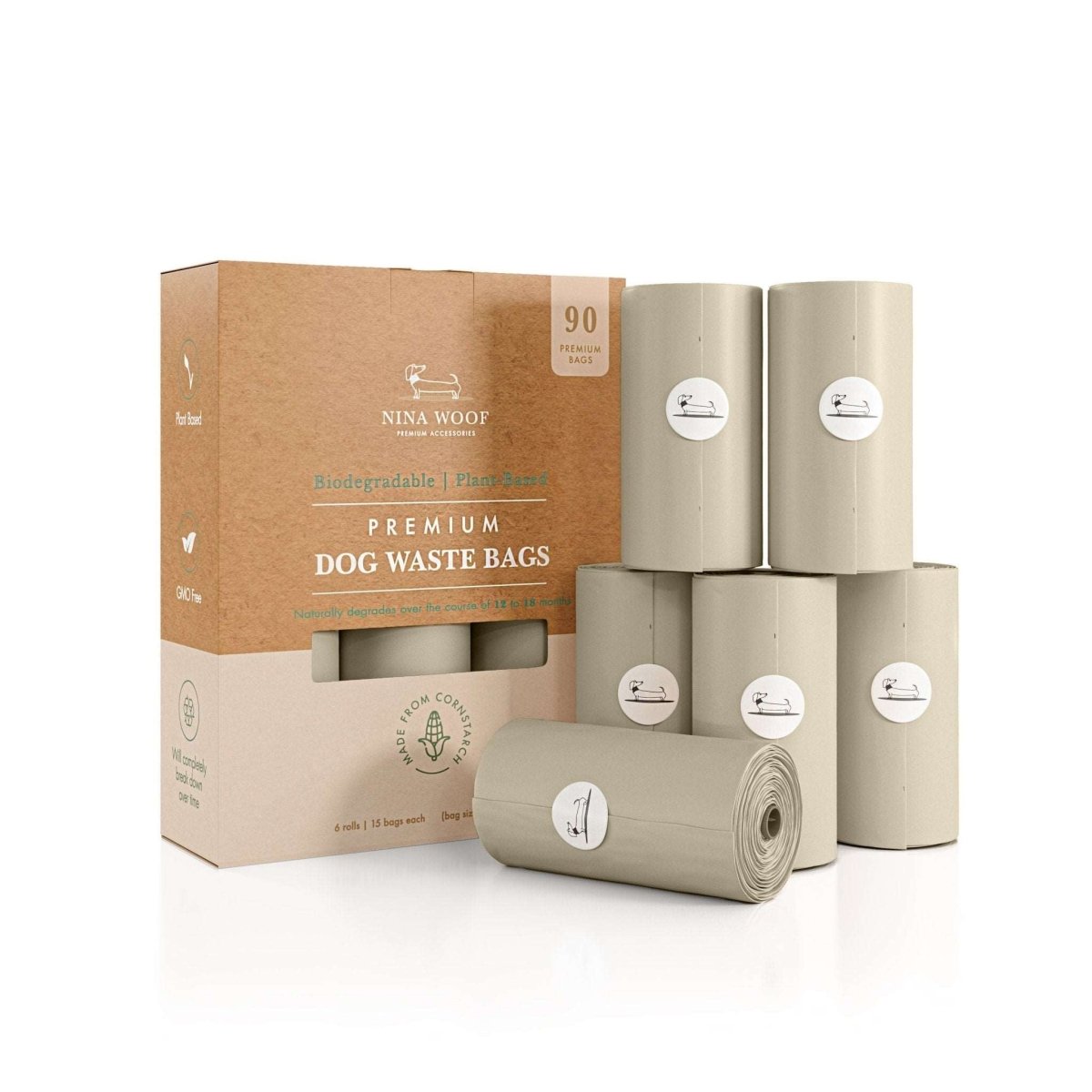 Nina Woof - Waste Bags - Biodegradable and Compostable