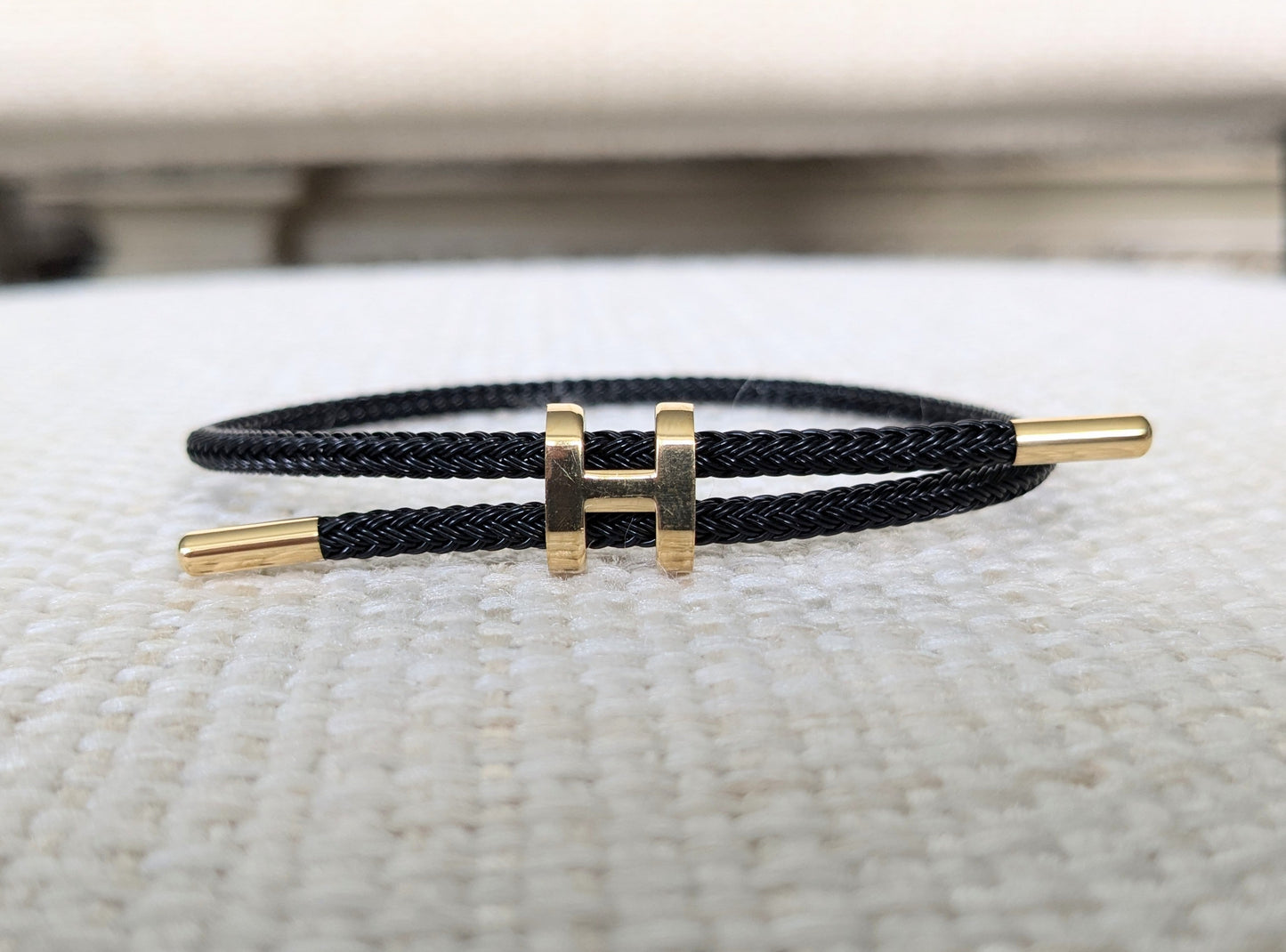 The Proper Fox - Black H Bracelet