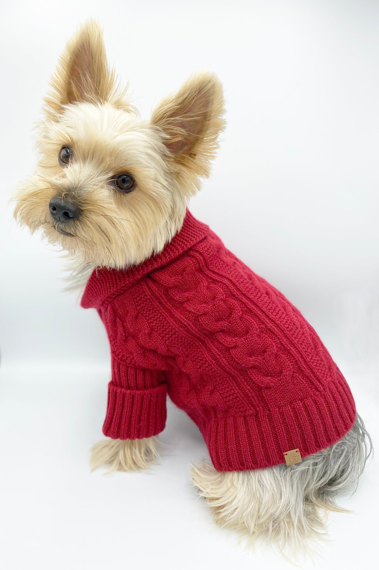 BESPOKE PAWS - Brooklyn Cashmere Cardigan, Garnet