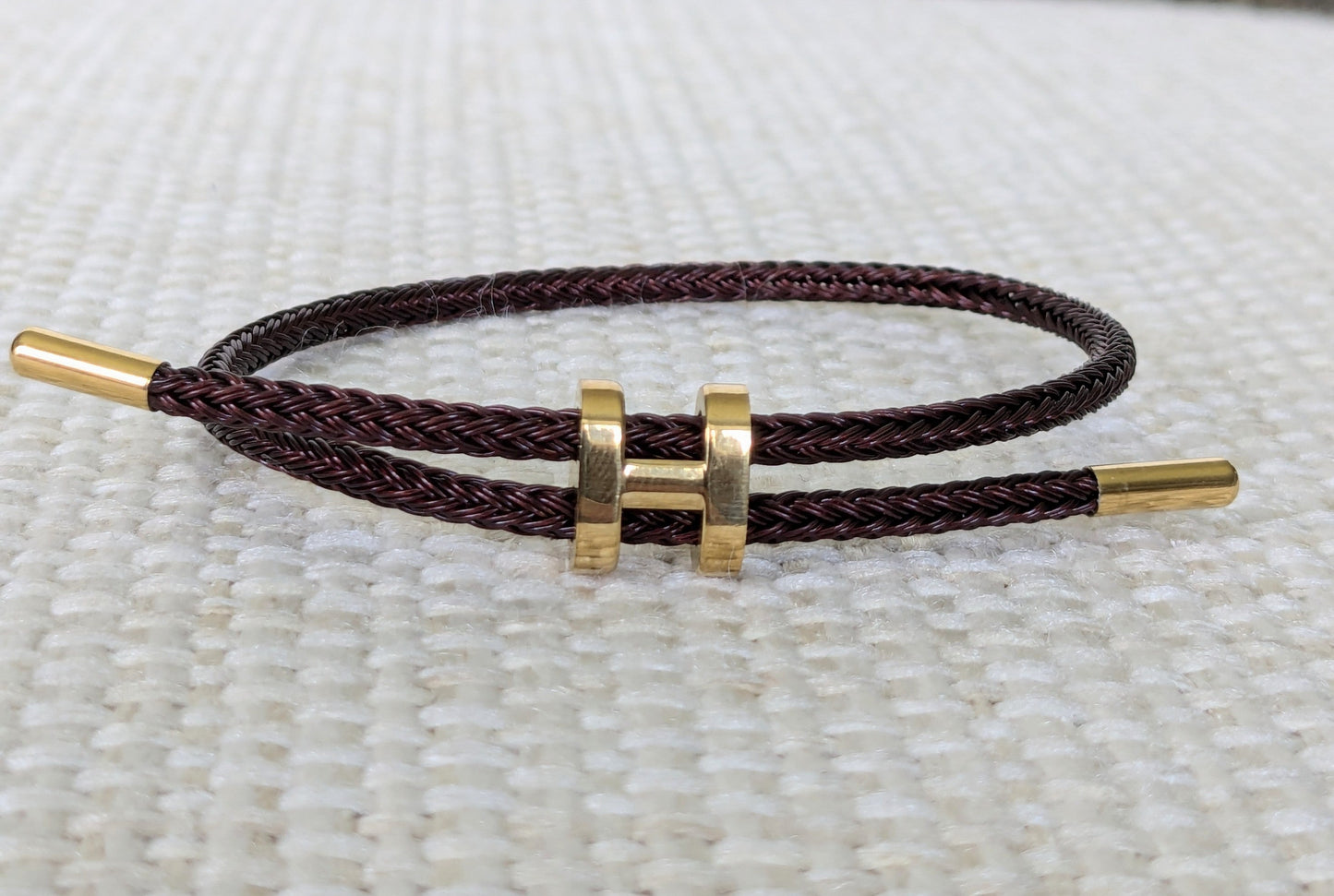 The Proper Fox - Brown H Bracelet