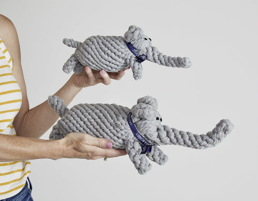Jax & Bones - Coco the Elephant Rope Dog Toy
