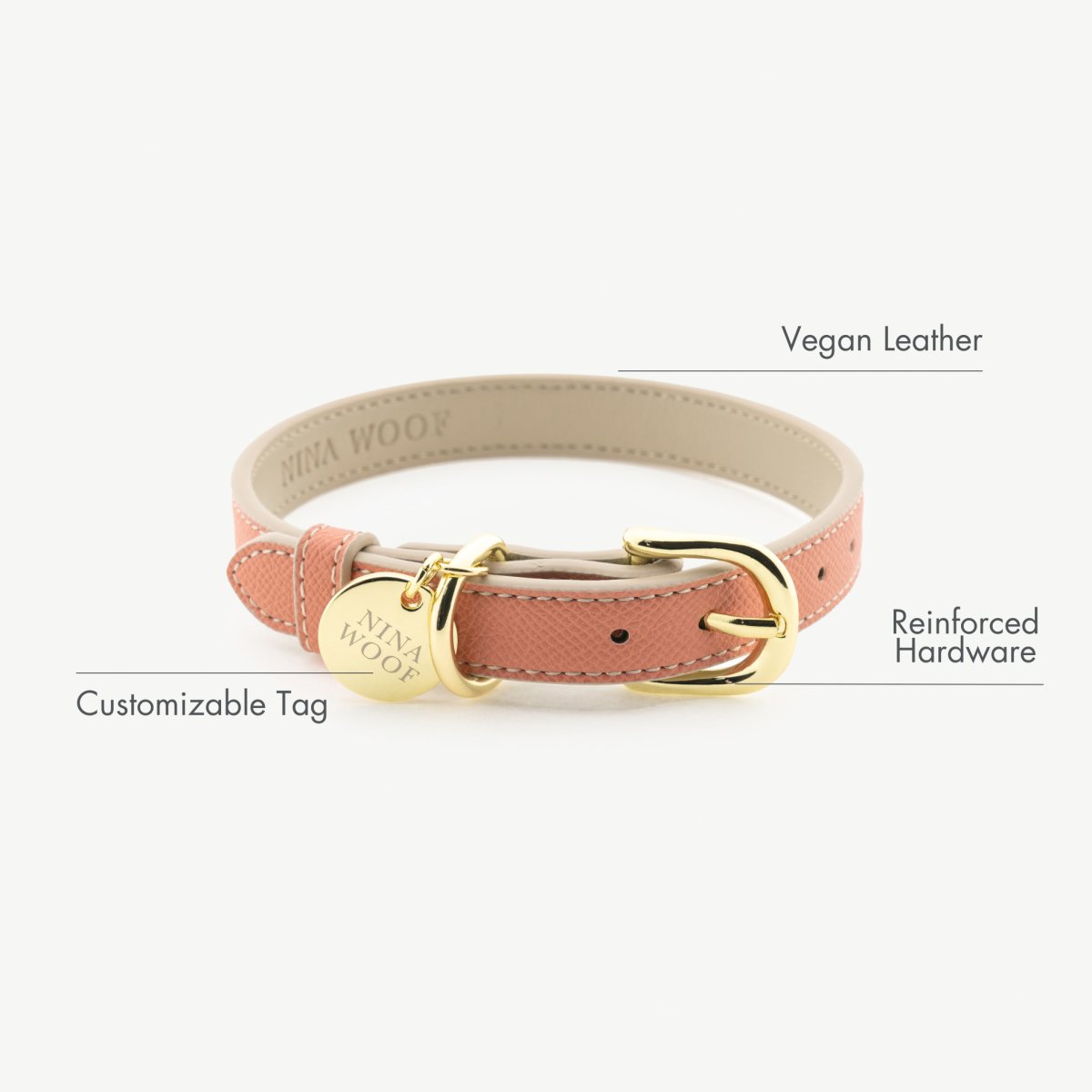 Nina Woof Collar - Vegan Leather - Rio
