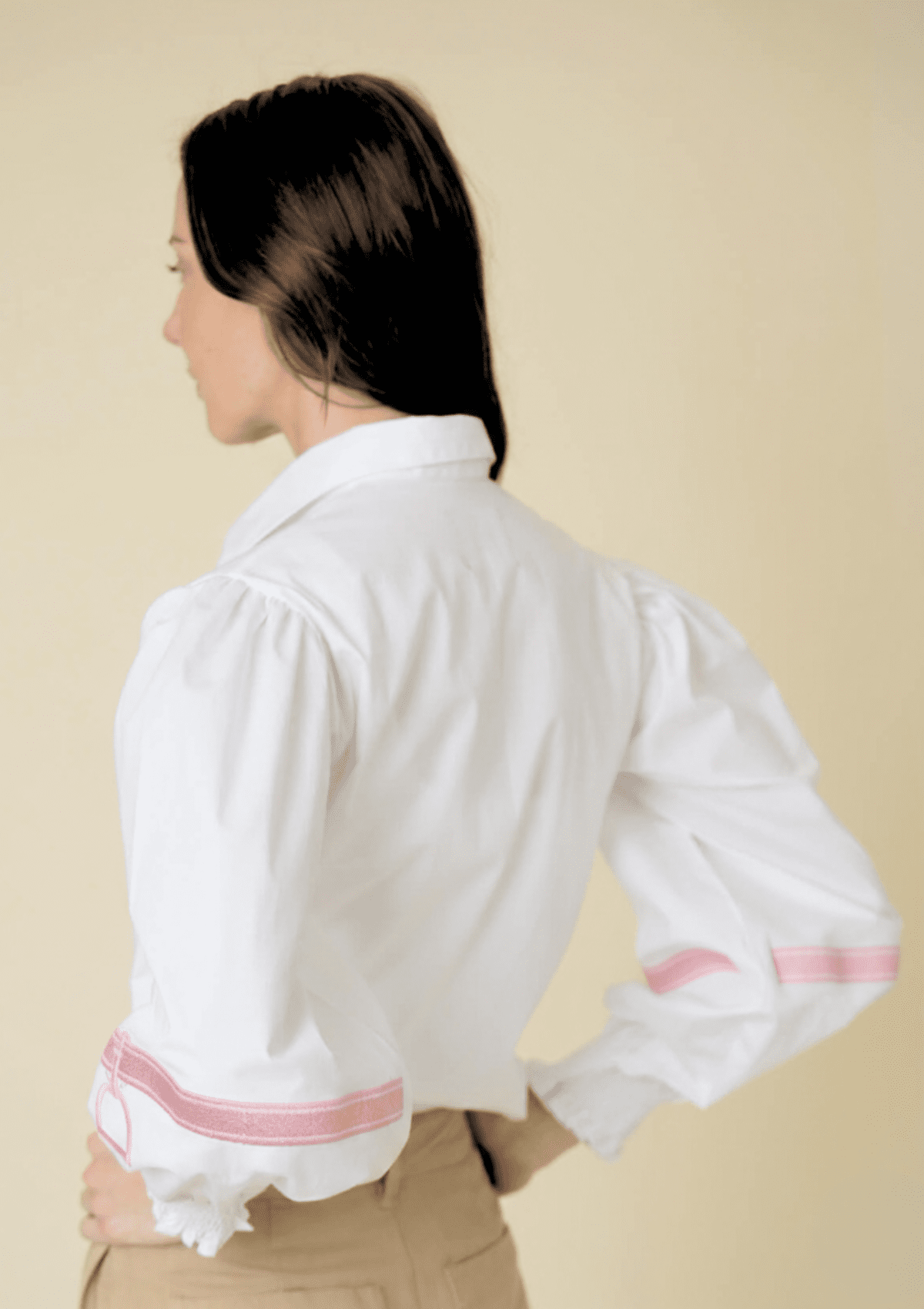 Rönner | Connie Shirt | White | Embroidered Stirrup