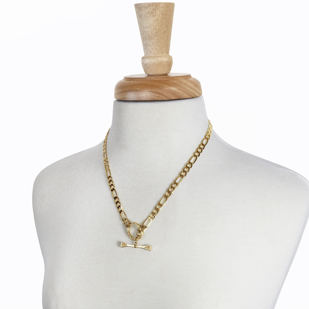 Urban Equestrian - Cortina - Cuban Chain Horseshoe Bracelet in Gold