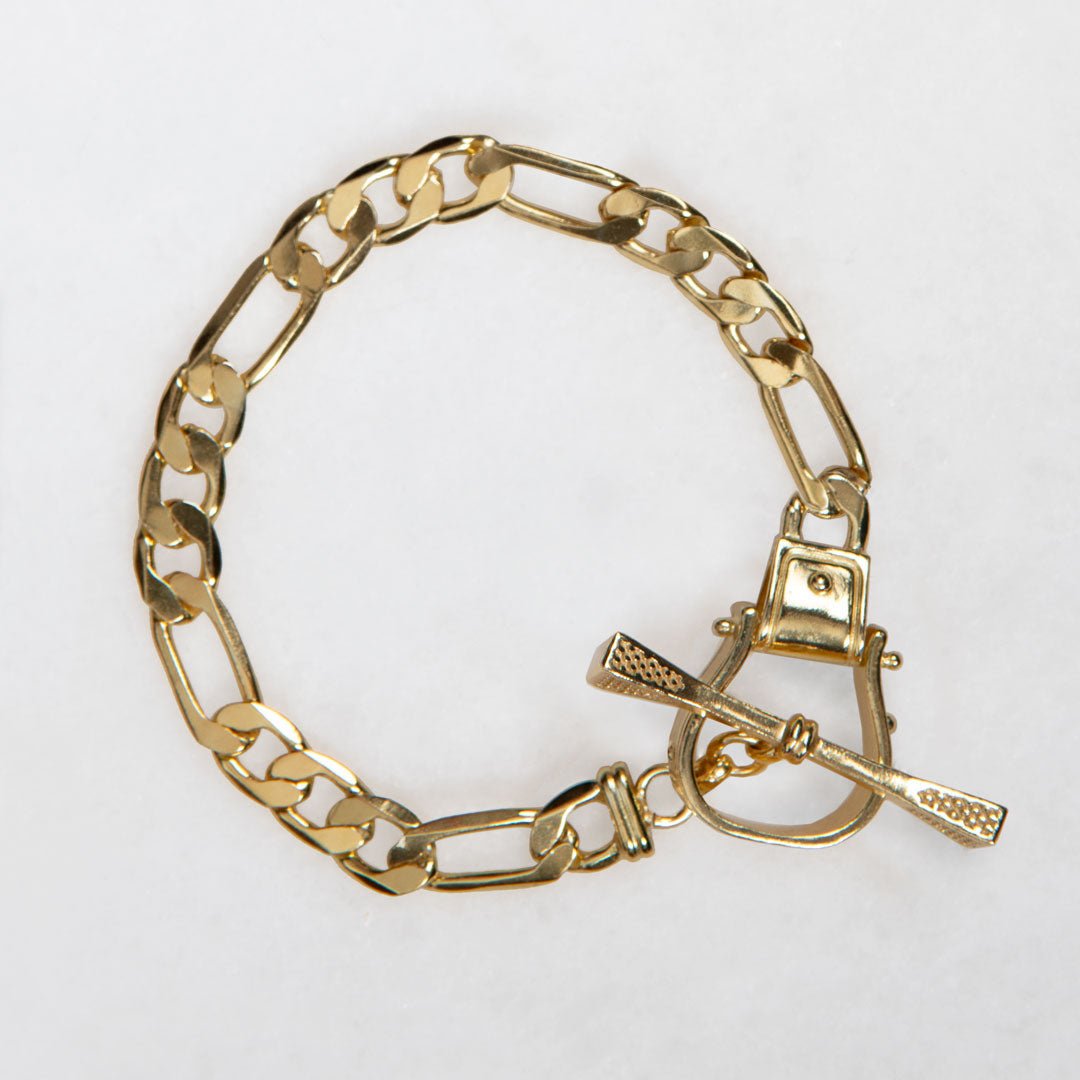 Urban Equestrian - Cortina - Cuban Chain Western Necklace in Gold